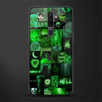 black green aesthetic collage glass case for oppo a5 2020 image