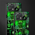 black green aesthetic collage glass case for mi 11 lite image-2