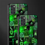black green aesthetic collage glass case for samsung galaxy a21s image-2