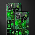 black green aesthetic collage glass case for realme c25 realme c25s image-2