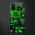 black green aesthetic collage glass case for samsung galaxy s20 plus image
