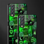 black green aesthetic collage glass case for vivo y20i vivo y20t image-2