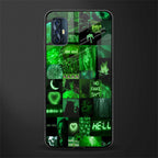 black green aesthetic collage glass case for vivo v17 image