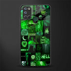 black green aesthetic collage glass case for realme 7i image
