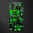 black green aesthetic collage glass case for realme 7 pro image