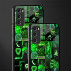 black green aesthetic collage glass case for samsung galaxy s20 fe image-2