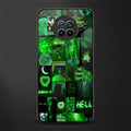 black green aesthetic collage glass case for mi 10i image