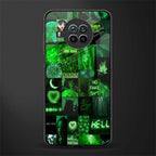 black green aesthetic collage glass case for mi 10i image