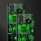 black green aesthetic collage glass case for realme x7 pro image-2