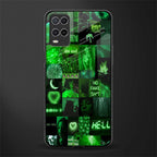 black green aesthetic collage glass case for oppo a54 image