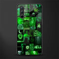 black green aesthetic collage glass case for oneplus nord ce 5g image