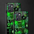 black green aesthetic collage glass case for realme c35 image-2