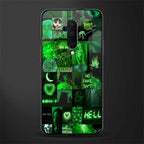 black green aesthetic collage glass case for oneplus 7t pro image