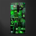 black green aesthetic collage glass case for oneplus 7 pro image