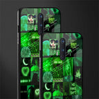 black green aesthetic collage glass case for oneplus 8 pro image-2