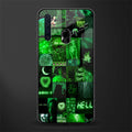 black green aesthetic collage glass case for samsung a21 image