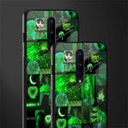 black green aesthetic collage glass case for oneplus 8 image-2