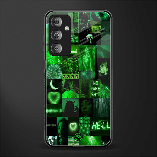 black green aesthetic collage back phone cover | glass case for samsung galaxy f23 5g