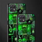 black green aesthetic collage back phone cover | glass case for samsung galaxy f42
