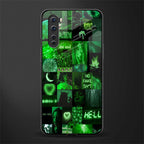 black green aesthetic collage glass case for oneplus nord ac2001 image