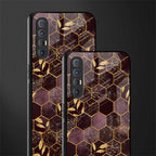 black maroon tile marble glass case for oppo reno 3 pro image-2