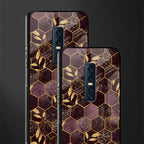 black maroon tile marble glass case for vivo v17 pro image-2
