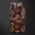 black maroon tile marble glass case for samsung galaxy note 10 image