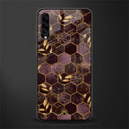 black maroon tile marble glass case for samsung galaxy a70s image