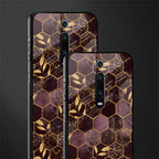 black maroon tile marble glass case for redmi k20 pro image-2