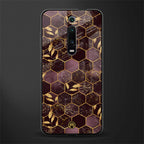 black maroon tile marble glass case for redmi k20 pro image