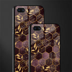 black maroon tile marble glass case for realme c1 image-2