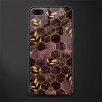 black maroon tile marble glass case for realme c1 image