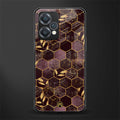 black maroon tile marble back phone cover | glass case for realme 9 pro 5g