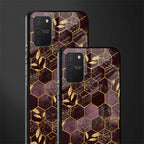 black maroon tile marble glass case for samsung galaxy s10 lite image-2