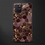 black maroon tile marble glass case for samsung galaxy s10 lite image