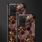 black maroon tile marble glass case for samsung galaxy s20 ultra image-2