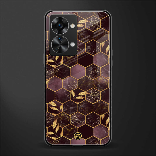 black maroon tile marble glass case for phone case | glass case for oneplus nord 2t 5g