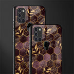 black maroon tile marble glass case for samsung galaxy a21s image-2