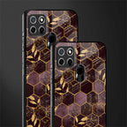 black maroon tile marble glass case for realme narzo 20 image-2