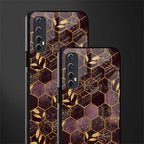black maroon tile marble glass case for realme narzo 20 pro image-2