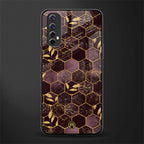 black maroon tile marble glass case for realme narzo 20 pro image