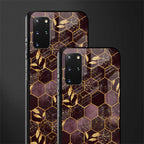 black maroon tile marble glass case for samsung galaxy s20 plus image-2