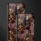 black maroon tile marble glass case for realme x2 pro image-2