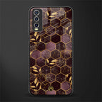 black maroon tile marble glass case for vivo y20i vivo y20t image