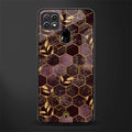 black maroon tile marble glass case for oppo a15s image