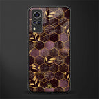 black maroon tile marble glass case for vivo y51 image