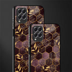 black maroon tile marble glass case for samsung galaxy f62 image-2