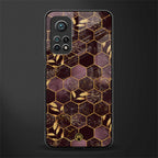 black maroon tile marble glass case for mi 10t 5g image