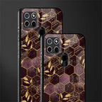 black maroon tile marble glass case for realme c21 image-2