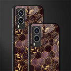 black maroon tile marble glass case for vivo v21e 5g image-2